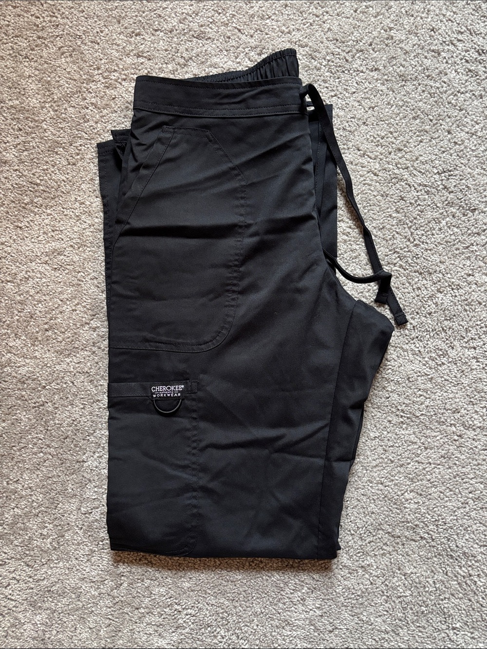 Cherokee Workwear Women’s Black Scrub Pants (S)